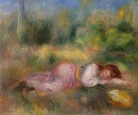 Renoir, Pierre Auguste - Girl Streched out on the Grass